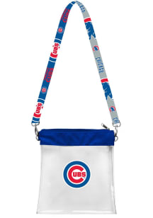 Chicago Cubs Clear Pattern Strap Womens Clear Tote