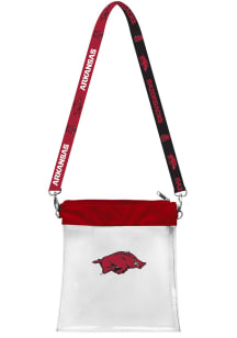 Arkansas Razorbacks Pattern Strap Womens Clear Tote
