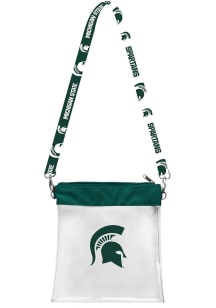 Michigan State Spartans Pattern Strap Womens Clear Tote