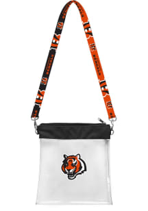 Cincinnati Bengals Pattern Strap Womens Clear Tote