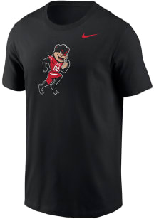 Nike Cincinnati Bearcats Black Bearcat Playing Football Short Sleeve T Shirt