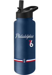 Philadelphia 76ers Primary 34oz Quencher Stainless Steel Bottle - Navy Blue