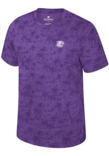Colosseum K-State Wildcats Purple Vintage Logo Short Sleeve Fashion T Shirt