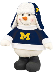 Michigan Wolverines Plush Standing Snowman Decor