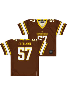 Jake Chellman  Campus Ink Western Michigan Broncos Brown NIL Football Jersey