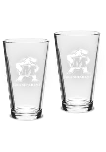 Maryland Terrapins Grandparent Pub Set Pint Glass - White