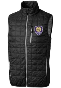 Cutter and Buck Orlando City SC Mens Black Rainier PrimaLoft Sleeveless Jacket