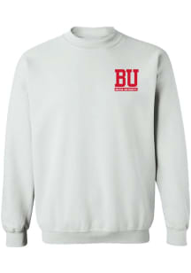 Vive La Fete Boston Terriers Womens White Impressions Crew Sweatshirt