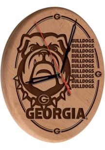 Georgia Bulldogs Laser Engraved Wall Clock