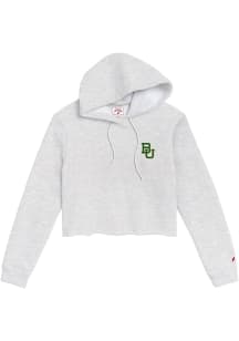 League Baylor Bears Womens Ash 1636 Hooded Sweatshirt