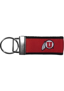Utah Utes woven Wristlet Keychain - Red