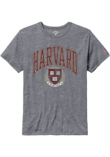 Harvard Crimson Grey Arch Over Seal Short Sleeve Fashion T Shirt