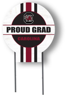 South Carolina Gamecocks KH Sports Fan 20x20 Circle Yard Sign with Stakes Proud Grad Yard Sign - W..