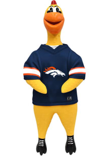 Denver Broncos Rubber Chicken Pet Toy