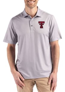 Cutter and Buck Texas Tech Red Raiders Ash Shadow Check Big and Tall Polo