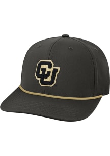 Legacy Colorado Buffaloes Mens Black Back Nine Stretch Fit Wordmark Flex Hat