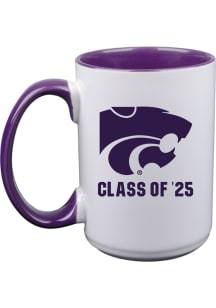 K-State Wildcats Class of 2025 15oz Ceramic Mug - White