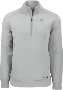 Cutter and Buck Southern University Jaguars Mens Ash Roam Long Sleeve Qtr Zip Pullover