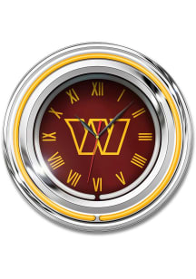 Washington Commanders 15" Neon Clock Wall Clock