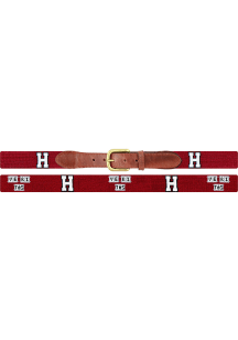 Harvard Crimson Needlepoint Belt Mens Belt