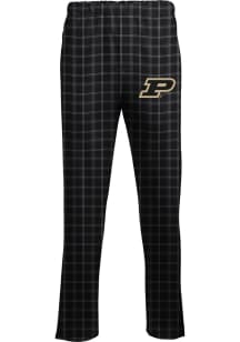 Purdue Boilermakers Mens Black Flannel Sleep Pants