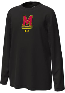 Under Armour Maryland Terrapins Youth Black Team Logo Long Sleeve T-Shirt