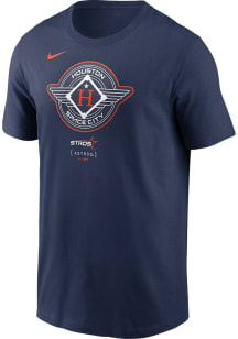 Nike Houston Astros Navy Blue Fanwear City Connect 1.0 Large Logo Short Sleeve T Shirt