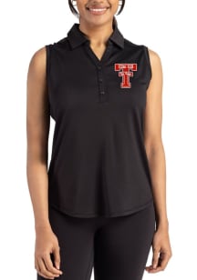 Cutter and Buck Texas Tech Red Raiders Womens Black Forge Eco Polo Shirt