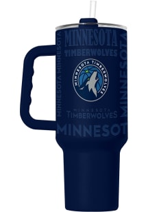 Logo Brands Minnesota Timberwolves Replay Native 40 oz Stainless Steel Tumbler - Navy Blue