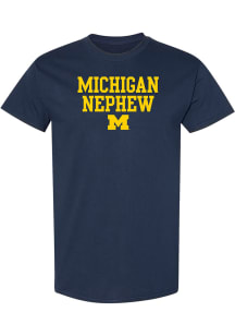 Michigan Wolverines Navy Blue Nephew Short Sleeve T Shirt