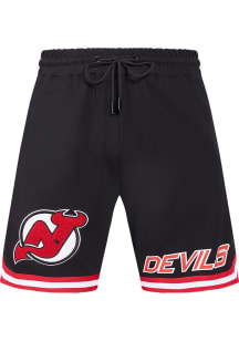 Pro Standard New Jersey Devils Mens Black Classic Chenille Shorts