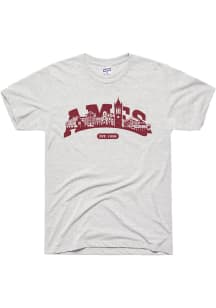 Charlie Hustle Iowa State Cyclones Mens Ash Cyclones Take New York Long Sleeve Fashion Sweatshirt