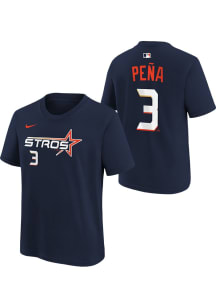 Jeremy Pena Houston Astros Youth Navy Blue City Connect NN Player Tee