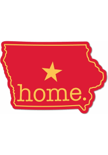 Iowa Home Ames Stickers - Red