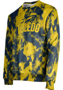 ProSphere Toledo Rockets Mens Navy Blue Grunge Long Sleeve Crew Sweatshirt