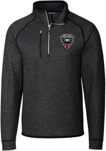 Cutter and Buck DC United Mens Charcoal Mainsail Big and Tall Qtr Zip