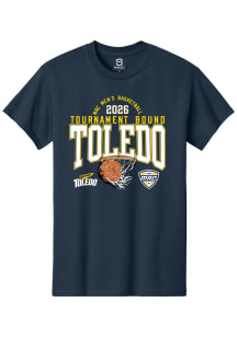 Summit Sportswear Toledo Rockets Navy Blue MAC 2026 MBB Tournament Bound Short Sleeve T Shirt
