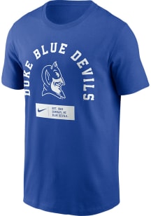 Nike Duke Blue Devils Blue Seasonal Front Back Short Sleeve T Shirt