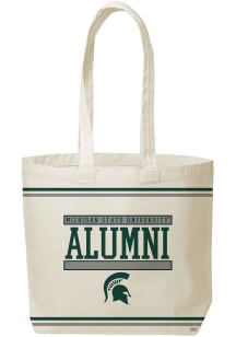 Michigan State Spartans White Alumni Tote