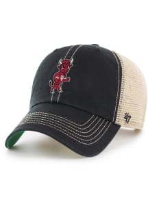 47 Indiana Hoosiers Vintage Bison Logo Trawler Adjustable Hat - Black