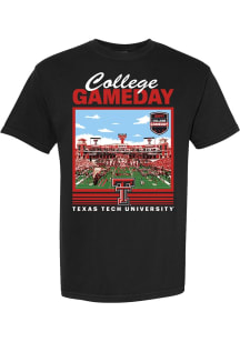 Something Inked Texas Tech Red Raiders Black College Gameday Stadium Short Sleeve T Shirt
