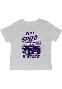 Vive La Fete K-State Wildcats Infant Full Speed Short Sleeve T-Shirt Grey
