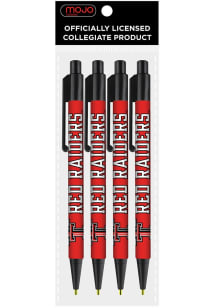 Texas Tech Red Raiders 4 Pack Pen - Red