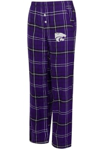 Concepts Sport K-State Wildcats Womens Purple Flannel Loungewear Sleep Pants