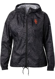 Columbia USC Trojans Womens Black Heat Seal Flash Forward Light Weight Jacket