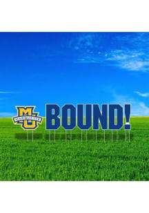 Marquette Golden Eagles Large Bound Yard Sign - Blue