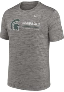Nike Michigan State Spartans Grey DriFit Velocity Short Sleeve T Shirt