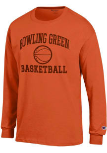 Champion Bowling Green Falcons Orange Basketball Icon Jersey Long Sleeve T Shirt
