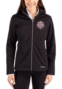 Cutter and Buck Indiana Hoosiers Womens Black 2025 CFP National Champions Evoke Light Weight Jacke..