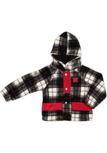 Colosseum Nebraska Cornhuskers Baby Black Primary Logo Long Sleeve Hooded Sweatshirt